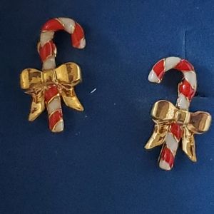 Avon Holiday Classic Candy Cane Earrings